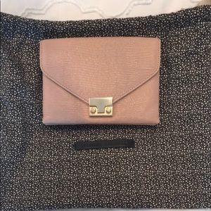 Loeffler Randall Pink Lizard Clutch